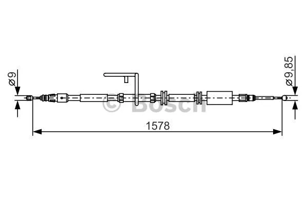 Cable Pull, parking brake (1 987 482 314)