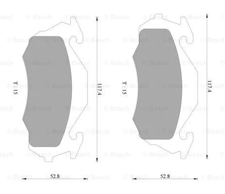 Brake Pad Set, disc brake (0 986 AB2 433)