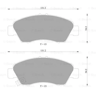 Brake Pad Set, disc brake (0 986 505 940)