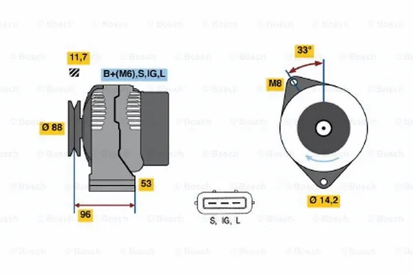 Alternator (0 123 325 008)