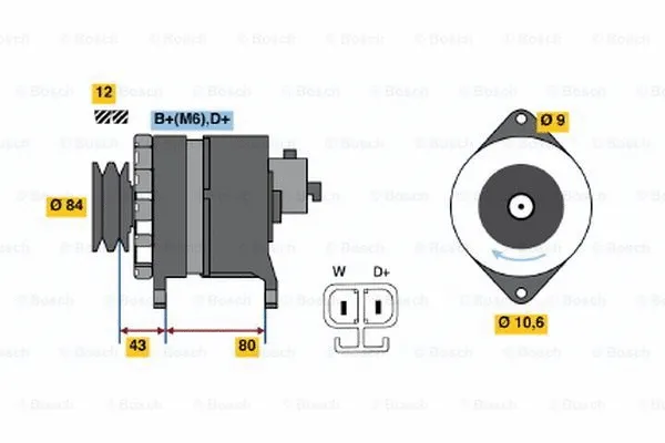 Alternator (9 120 334 635)