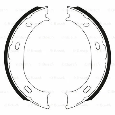 Brake Shoe Set, parking brake (0 986 BB3 547)