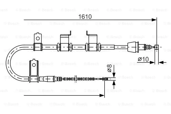 Cable Pull, parking brake (1 987 482 070)