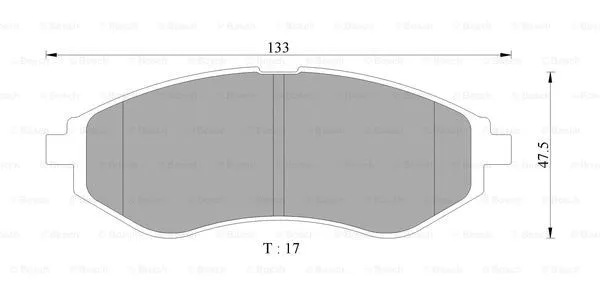 Brake Pad Set, disc brake (0 986 AB9 104)
