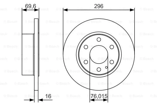 Brake Disc (0 986 479 A51)