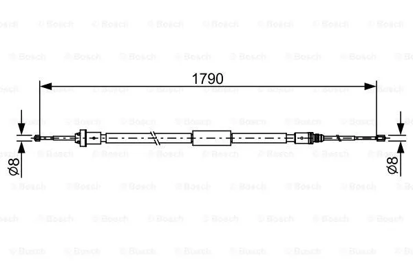 Cable Pull, parking brake (1 987 482 495)