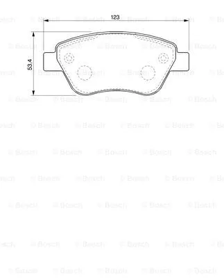 Brake Pad Set, disc brake (0 986 424 784)