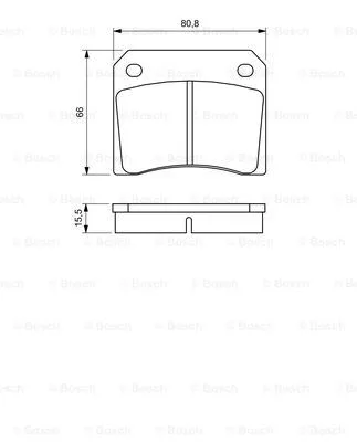 Brake Pad Set, disc brake (0 986 424 685)