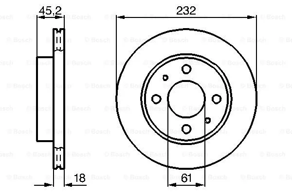 Brake Disc (0 986 478 650)