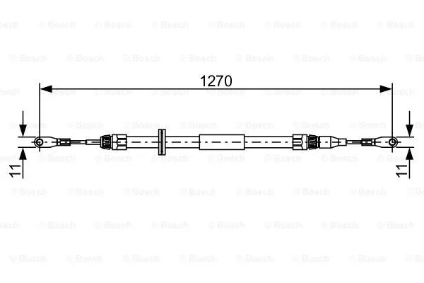 Cable Pull, parking brake (1 987 482 501)