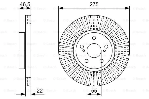 Brake Disc (0 986 479 W13)