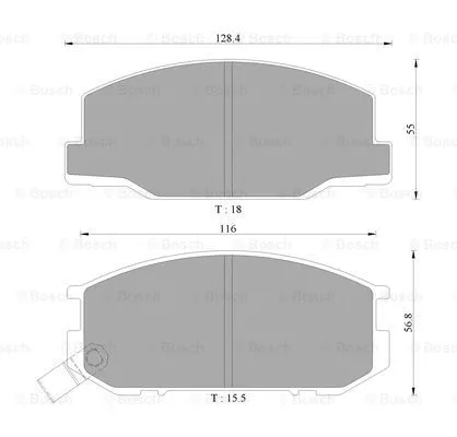 Brake Pad Set, disc brake (0 986 AB9 049)