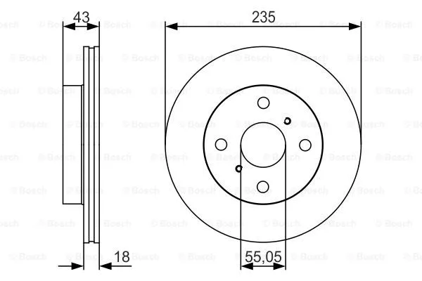 Brake Disc (0 986 479 S46)