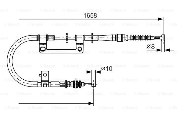 Cable Pull, parking brake (1 987 482 100)