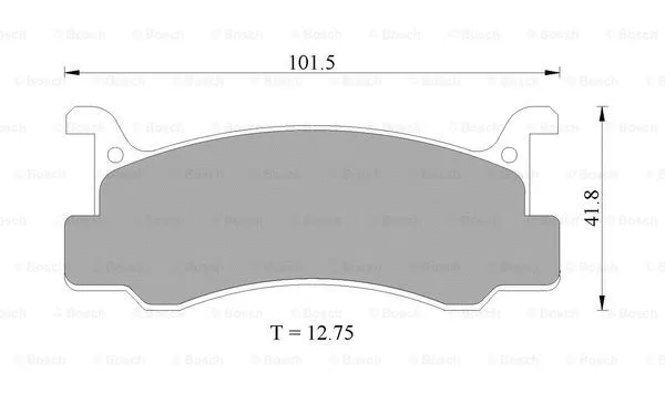 Brake Pad Set, disc brake (0 986 505 356)