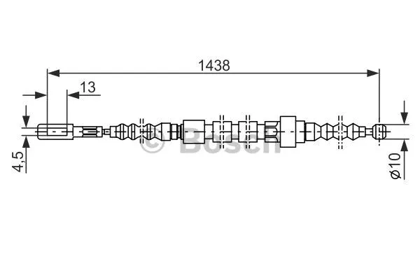 Cable Pull, parking brake (1 987 477 061)