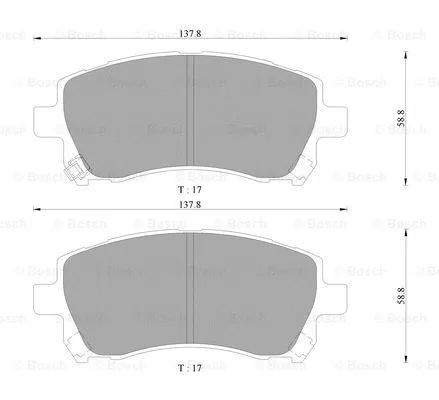 Brake Pad Set, disc brake (0 986 AB9 134)