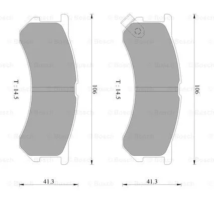 Brake Pad Set, disc brake (0 986 AB2 428)