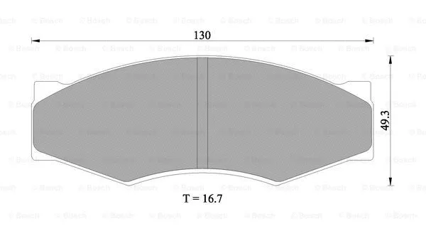 Brake Pad Set, disc brake (0 986 505 344)