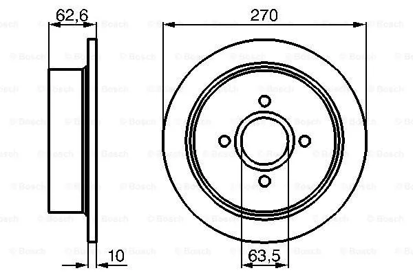 Brake Disc (0 986 478 672)
