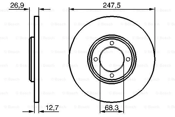 Brake Disc (0 986 478 071)