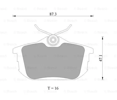 Brake Pad Set, disc brake (0 986 AB4 466)
