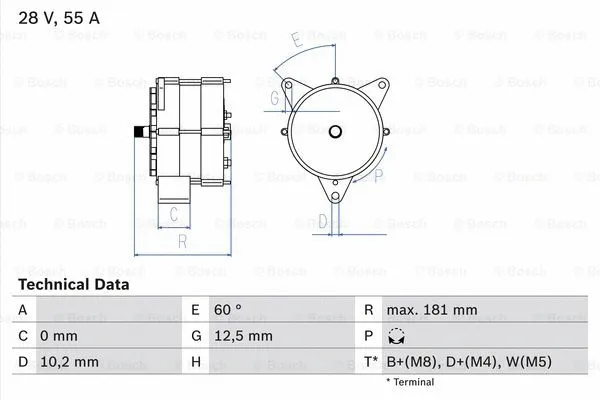 Alternator (0 986 037 410)
