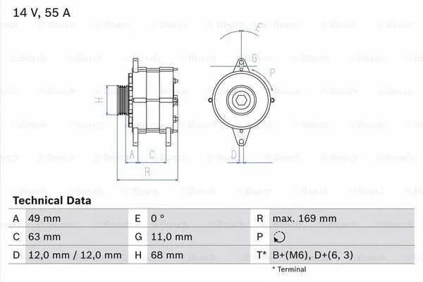 Alternator (0 986 030 970)