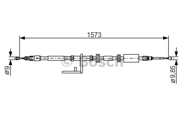 Cable Pull, parking brake (1 987 482 313)