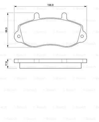 Brake Pad Set, disc brake (0 986 424 480)