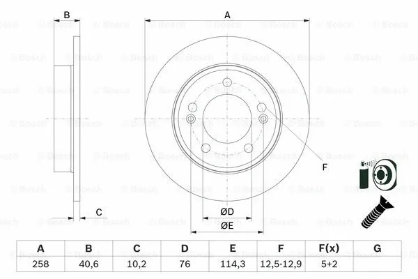 Brake Disc (0 986 479 E68)