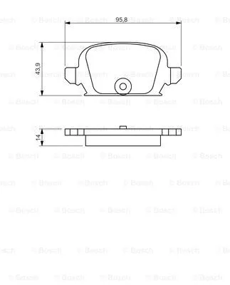 Brake Pad Set, disc brake (0 986 494 340)