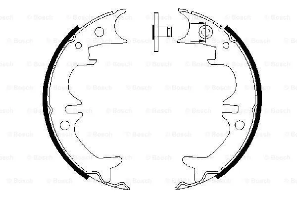 Brake Shoe Set, parking brake (0 986 487 602)