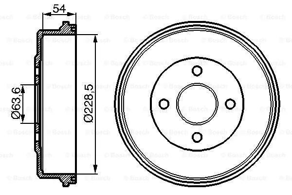 Brake Drum (0 986 477 051)