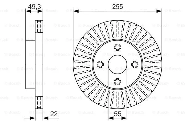 Brake Disc (0 986 479 T11)