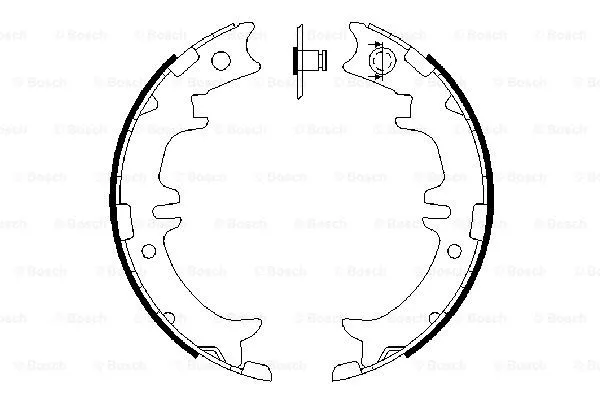 Brake Shoe Set, parking brake