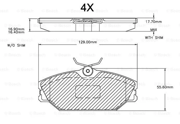 Brake Pad Set, disc brake (F 03A 150 015)