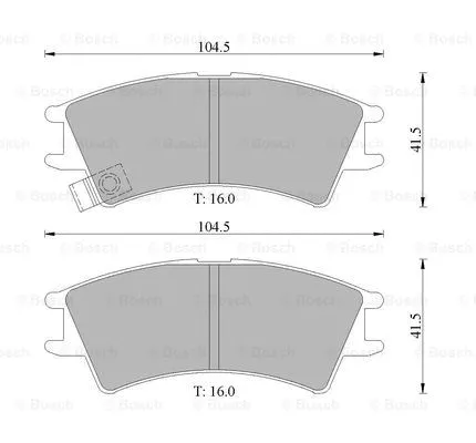 Brake Pad Set, disc brake (0 986 505 098)