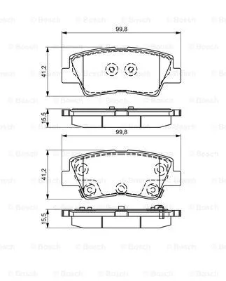 Brake Pad Set, disc brake (0 986 495 309)