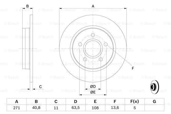 Brake Disc (0 986 479 763)