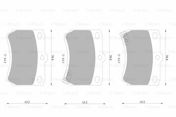 Brake Pad Set, disc brake (0 986 AB9 009)