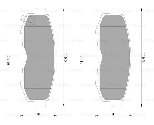 Brake Pad Set, disc brake (0 986 AB2 496)