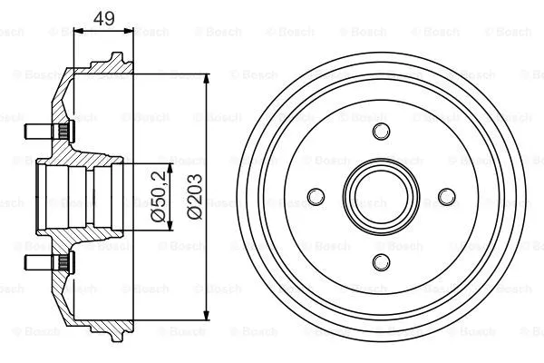 Brake Drum (0 986 477 226)