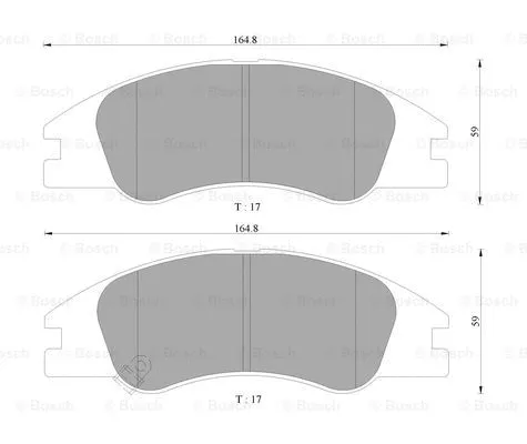 Brake Pad Set, disc brake (0 986 AB9 152)