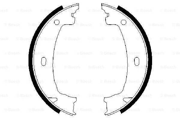 Brake Shoe Set, parking brake