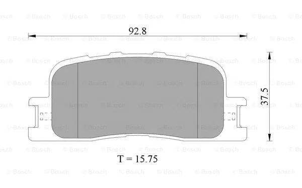 Brake Pad Set, disc brake (0 986 505 403)