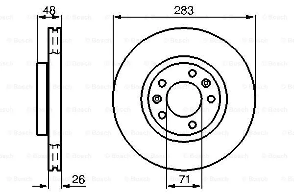 Brake Disc (0 986 478 732)
