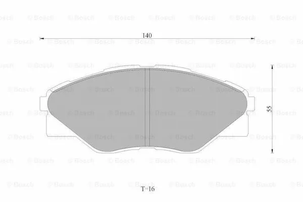 Brake Pad Set, disc brake (0 986 AB1 796)