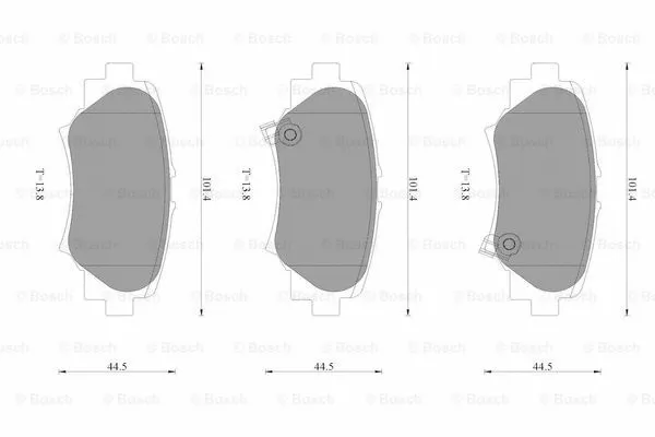 Brake Pad Set, disc brake (0 986 AB3 538)