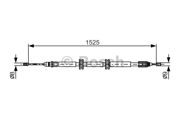Cable Pull, parking brake (1 987 482 142)